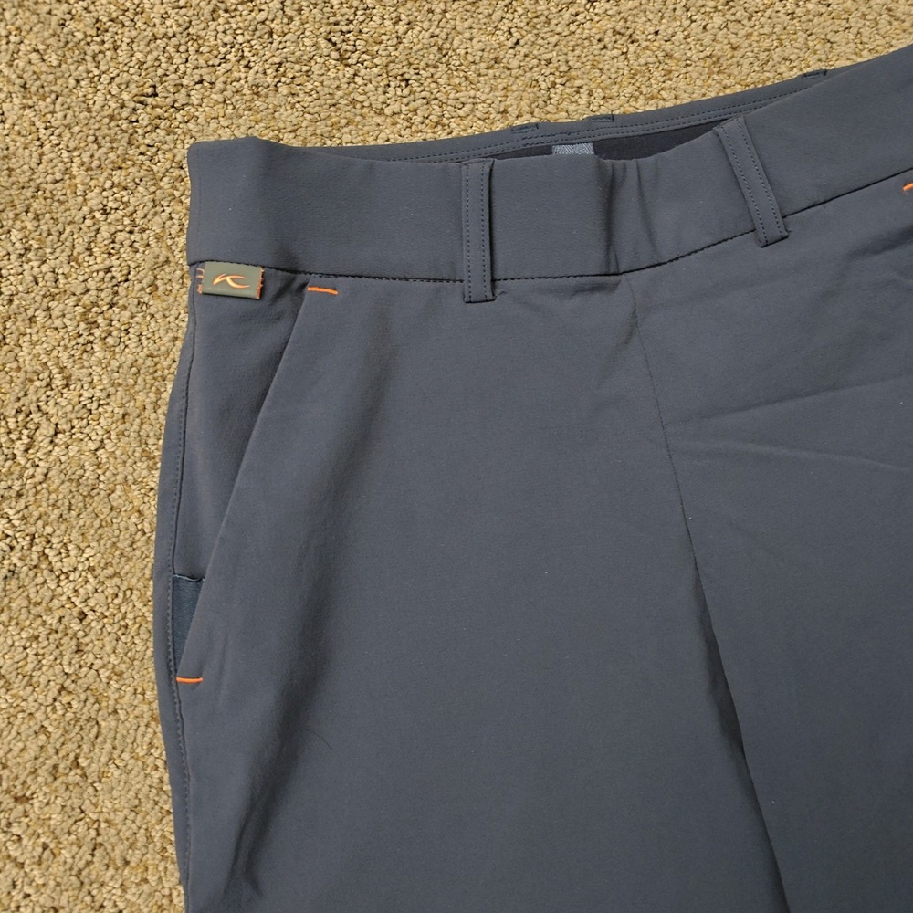 KJUS Women Collagen Straight Pants Navy Blue Slim‎ Fit Golf Trousers Size XS - Picture 5 of 14